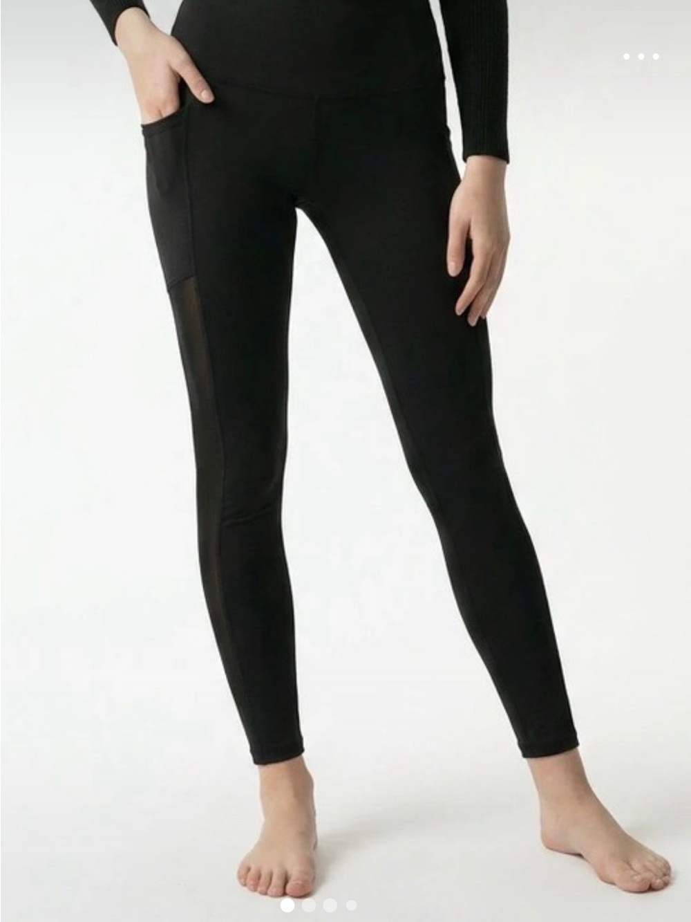 Zenana Outfitters Black High-Waist Leggings with Side Pocket